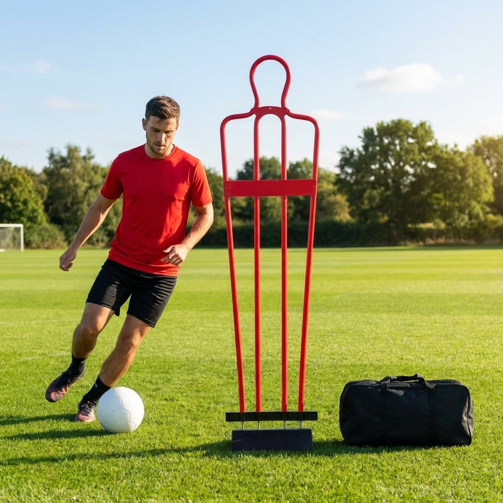 Football training mannequins made from shatterproof PVC, 6ft tall