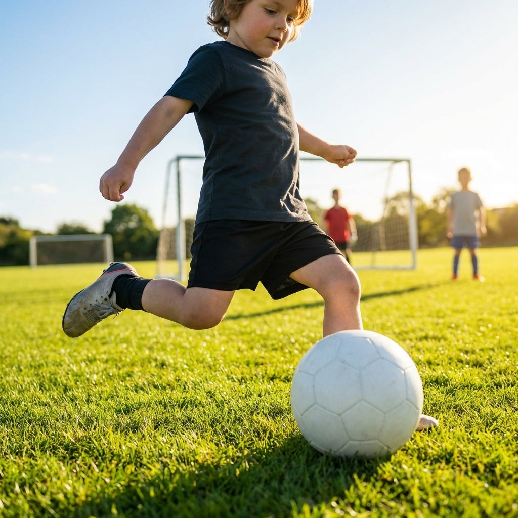 Junior football shorts made from polyester, ideal for matches