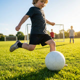 Junior football shorts made from polyester, ideal for matches