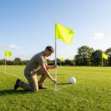 Customisable football corner flags in various colours and weatherproof design