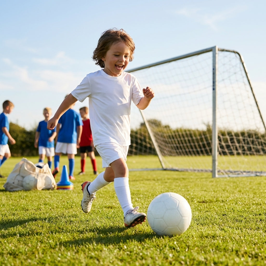 Kids' Football Shirts in various colours and sizes for youth sports