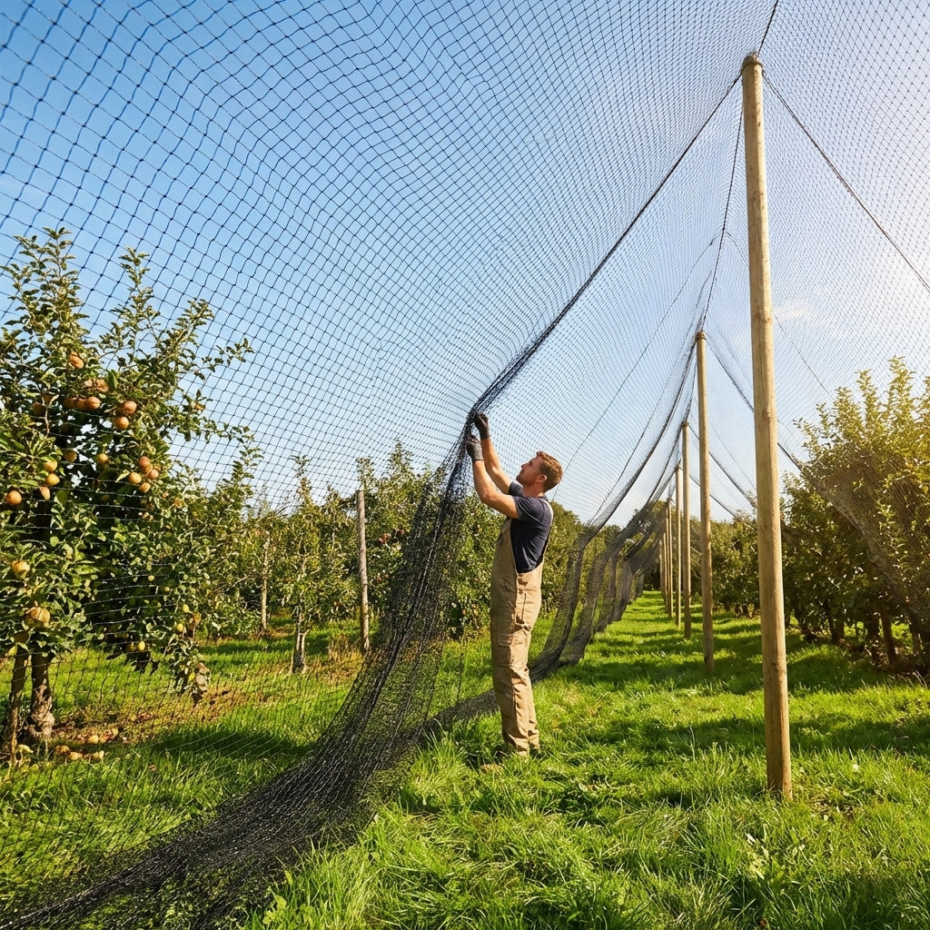 Heavy Duty Bird Netting made from high-density polyethylene
