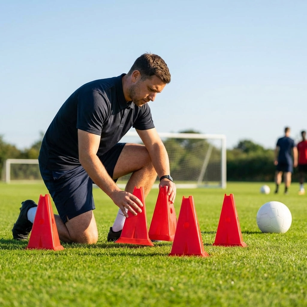 Training cones for sports practice, durable 12-inch cones
