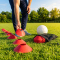 Mini flat disc markers in assorted colours for indoor and outdoor training