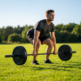 Rubber Barbell Weights with cast iron core for gym and home use