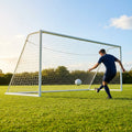Steel football goal 24ft x 8ft for outdoor use