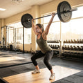 Steel Olympic lifting barbell for gym and home use