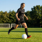 Women's Football Kit with Geometric Print Jersey
