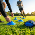 Vibrant flat disc markers for sports training