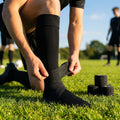 Elastic Adhesive Bandage Tape – Black/White – Cotton Spandex – Sports & Physio Use