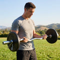 EZ Curl Bar for gym workouts, featuring steel construction
