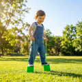 Kids bucket stilts in vibrant colours for indoor and outdoor play