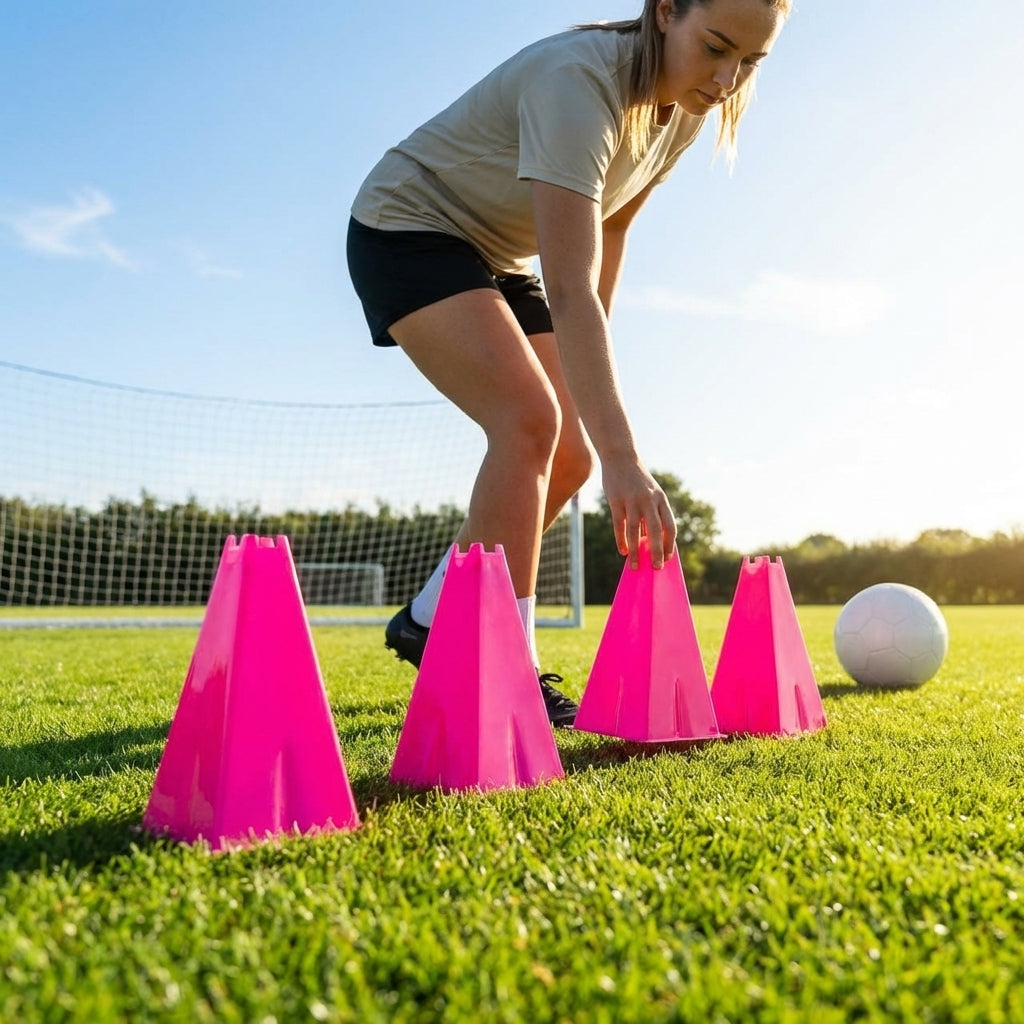 Training cones for sports practice, durable 12-inch cones