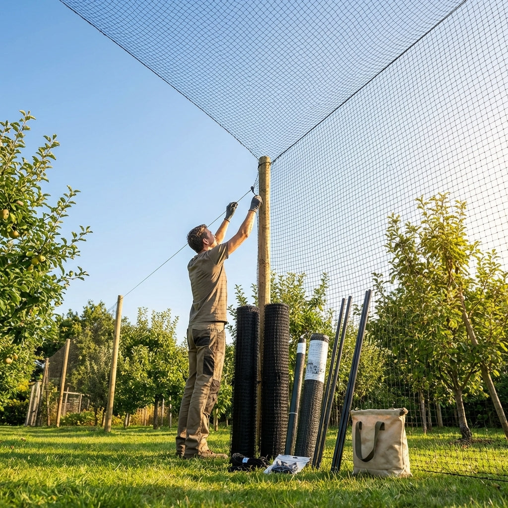 Heavy Duty Bird Netting made from high-density polyethylene