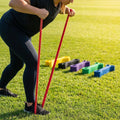 Multi-colour resistance bands made from natural latex for gym and home use