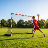 Portable handball goal for indoor and outdoor use