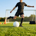 Customisable football with club logos and vibrant colours