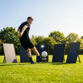 Interactive rebound boards for football training with advanced features