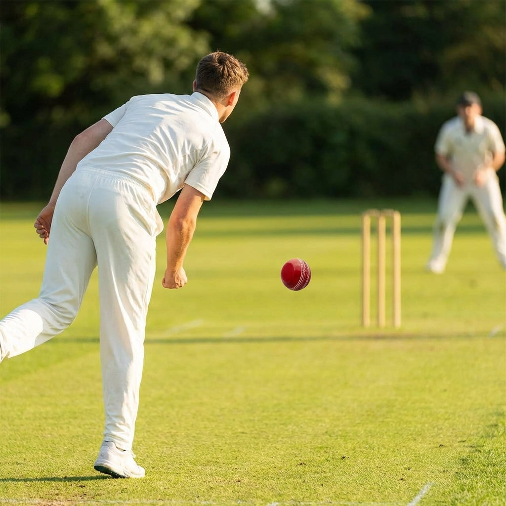 Technique Cricket Ball with raised seam and double flat-sided design
