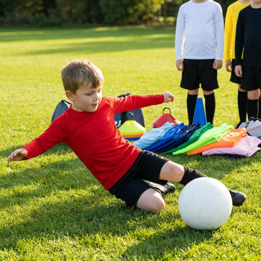 Kids' long sleeve base layer top in various colours