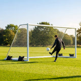 Aluminium Freestanding Football Goal 16 x 6ft for Youth Matches