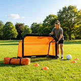 Aluminium Folding Football Goal in various sizes and colours, ideal for training and matches