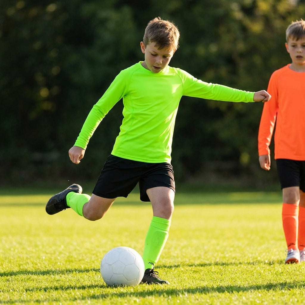 Junior Boys' Long Sleeve Base Layer Top in Various Colours