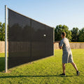 High-quality baseball outfield screen in black or green