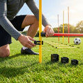 Pack of 8 agility pole clips made from weatherproof PVC