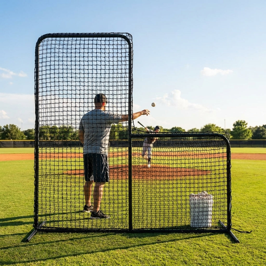 Baseball L-Screen Replacement Net in various sizes and HDPE material