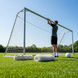 12 x 6ft football goal net made of HDPE for junior goals