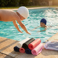 Kids' silicone swimming caps in a variety of colours for pool use