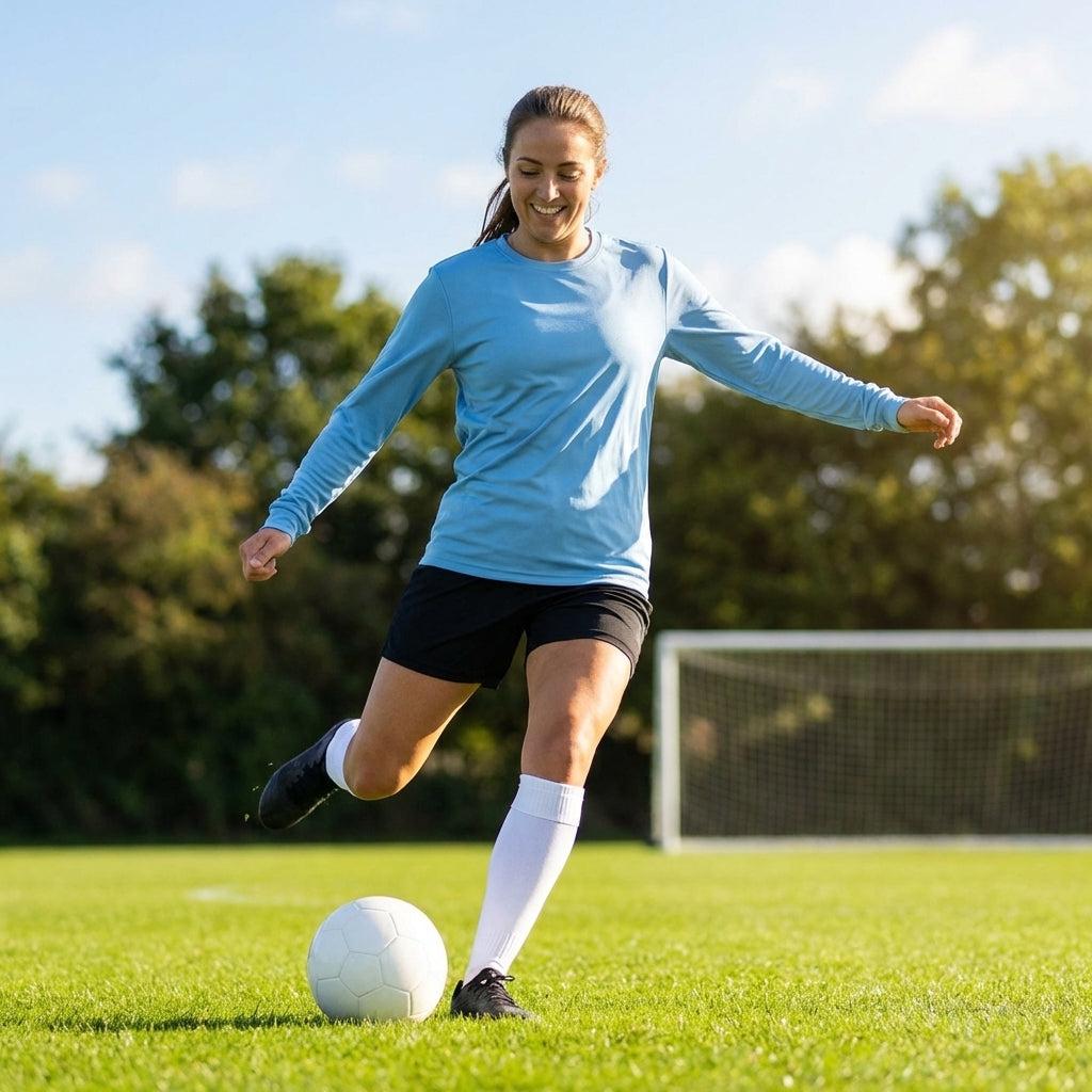 Women's Long Sleeve Football Shirt in multiple colours