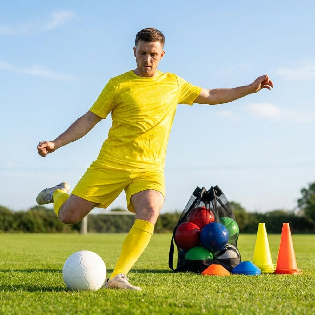 Men's football shirt in multiple colours, made from polyester for athletic use