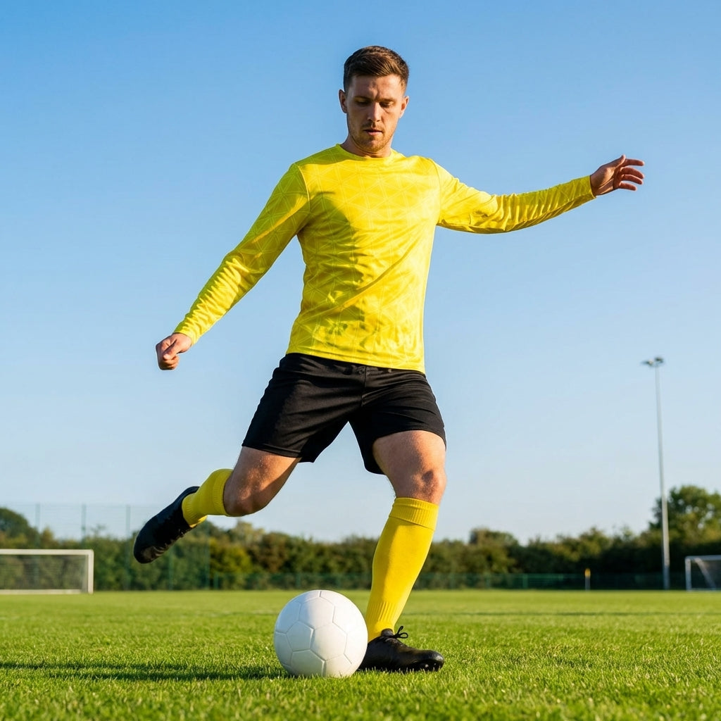 Men’s Long Sleeve Football Shirt featuring geometric design