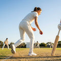 Women's Cricket Whites featuring 100% polyester for elite performance