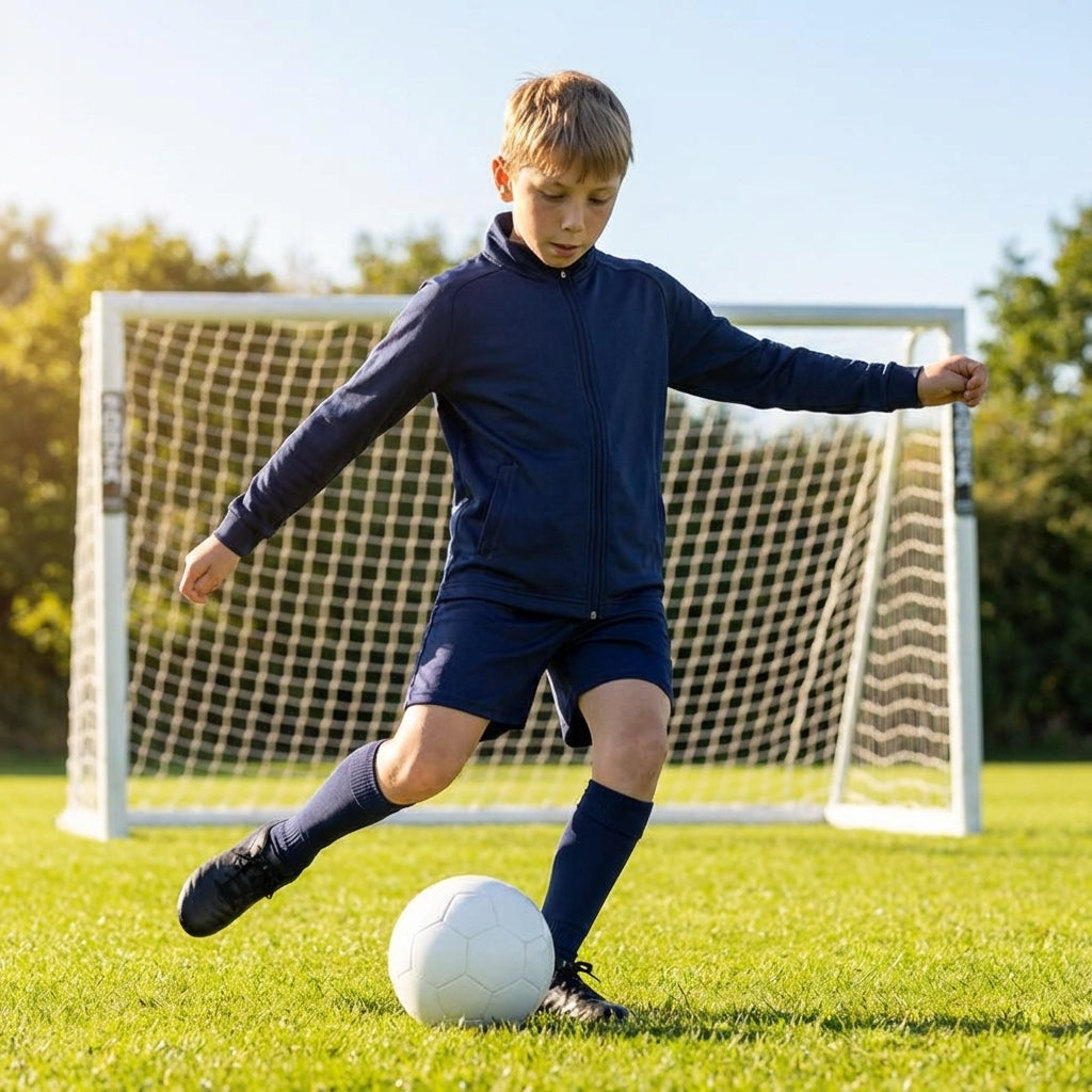 Kids' full zip sports jacket for training and casual wear