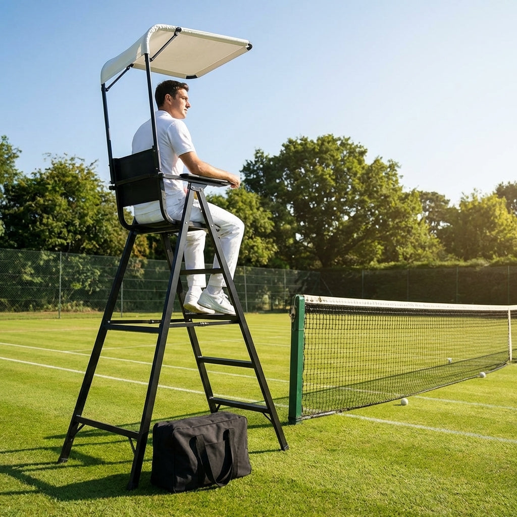 Aluminium Tennis Umpire Chair in Green, Blue, or Black