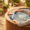 Hot tub replacement filter cartridges for inflatable spa systems