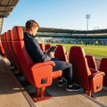 Luxury stadium seats with customisable marine vinyl and rustproof steel frame