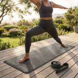 PU Yoga Mat in calming colours, ideal for yoga and Pilates