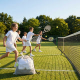 Junior cotton tennis t-shirt in white, available in six sizes