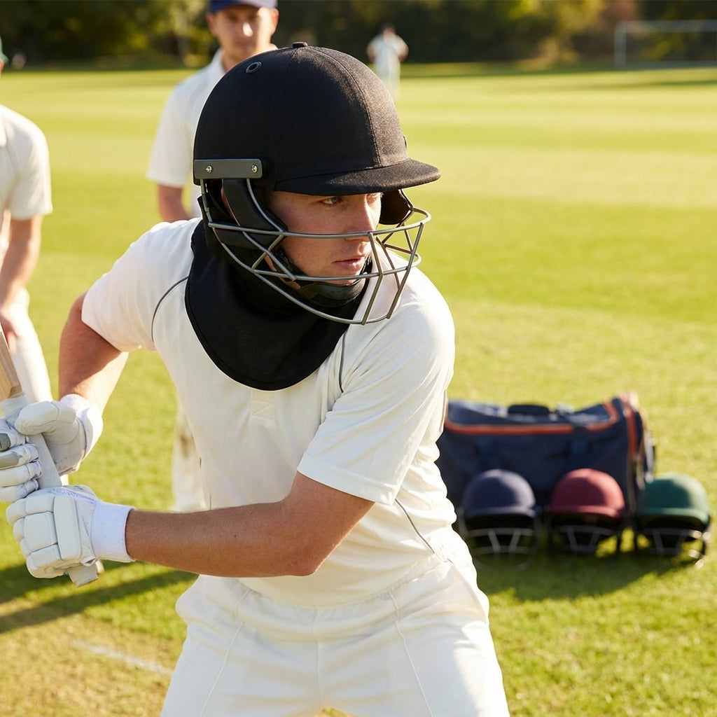 Professional cricket helmet available in various sizes and colours