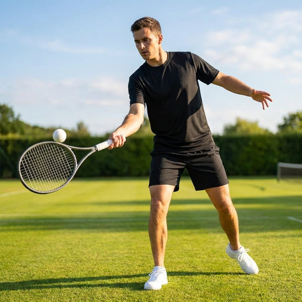 Men's Tennis Shirt made from lightweight polyester