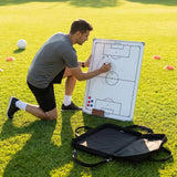 Double-sided coaching board with aluminium frame and accessories