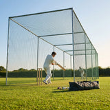 Cricket nets made from HDPE, available in various sizes for indoor and outdoor use