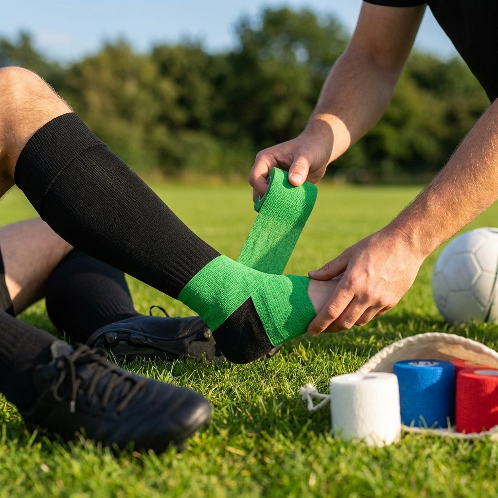 Cohesive Bandage Tape – Multi Sizes/Colours – Latex-based, Sweat-resistant – Sports & Injury Support