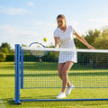 33ft singles tennis net with durable HDPE construction for home and school courts