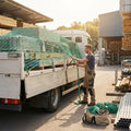 Heavy duty truck net made from 3mm twine for secure cargo transport
