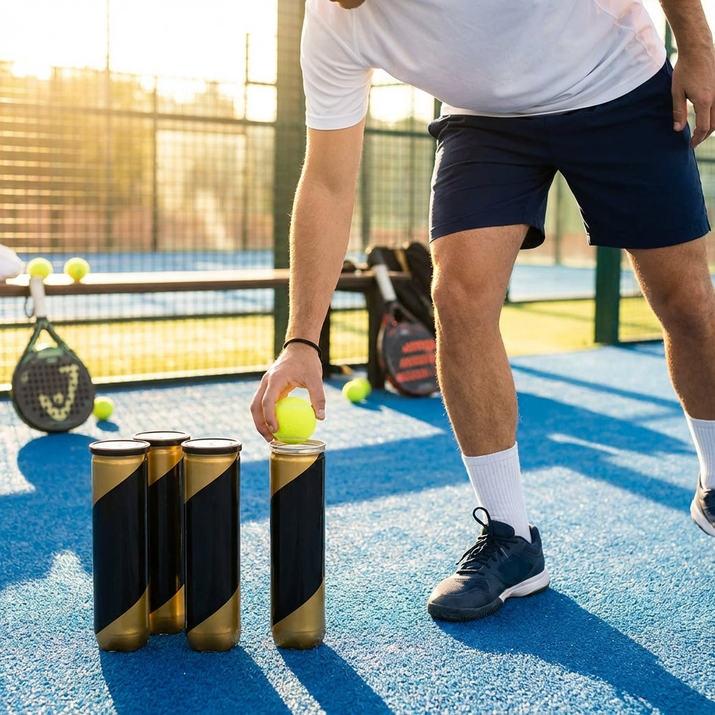 Professional padel balls with DuraCore and FluroFelt technology